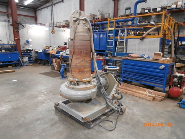 Dewatering pump before repair