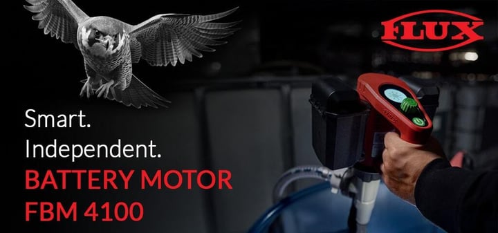 Introducing the Smart Independent Battery Motor FBM 4100 FLUX Drum Pump!
