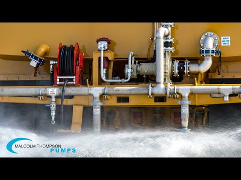 Water Cart Pump in Action - Malcolm Thompson Pumps